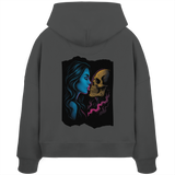 Kissing Skull - Womens Organic Boxcut Hoodie