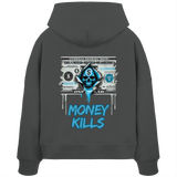 Money Kills - Sweat à capuche bio Boxcut pour femme
