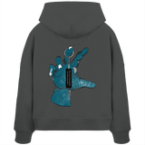 Statement Hand - Womens Organic Boxcut Hoodie