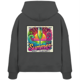 Summer Party Vibes - Womens Organic Boxcut Hoodie