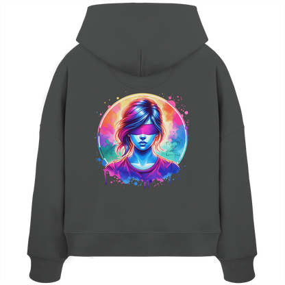Mystic Vision - Sweat à capuche Boxcut bio pour femme