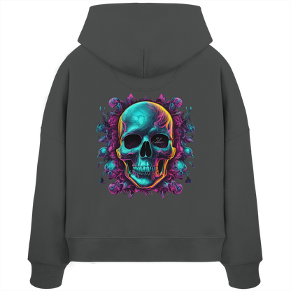 Galactic Skull - Womens Organic Boxcut Hoodie