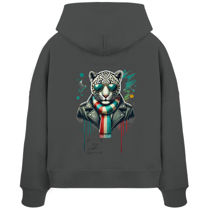 Urban Leopard - Womens Organic Boxcut Hoodie