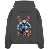 Teddy Terror - Womens Organic Boxcut Hoodie