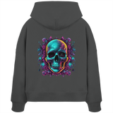 Sweat à capuche bio pour femme Motif crâne galactique