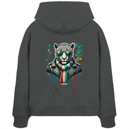 Urban Leopard - Womens Organic Boxcut Hoodie