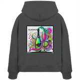 Neon Fresh - Womens Organic Boxcut Hoodie
