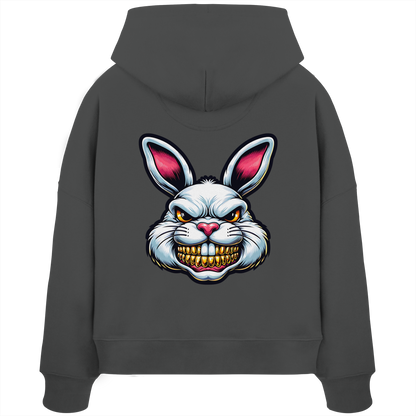 ToothBunny Terror - Womens Organic Boxcut Hoodie