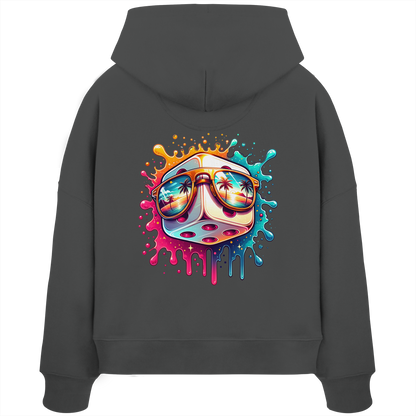 Sunset Vibes Dice - Womens Organic Boxcut Hoodie