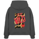 Stay Wild - Womens Organic Boxcut Hoodie