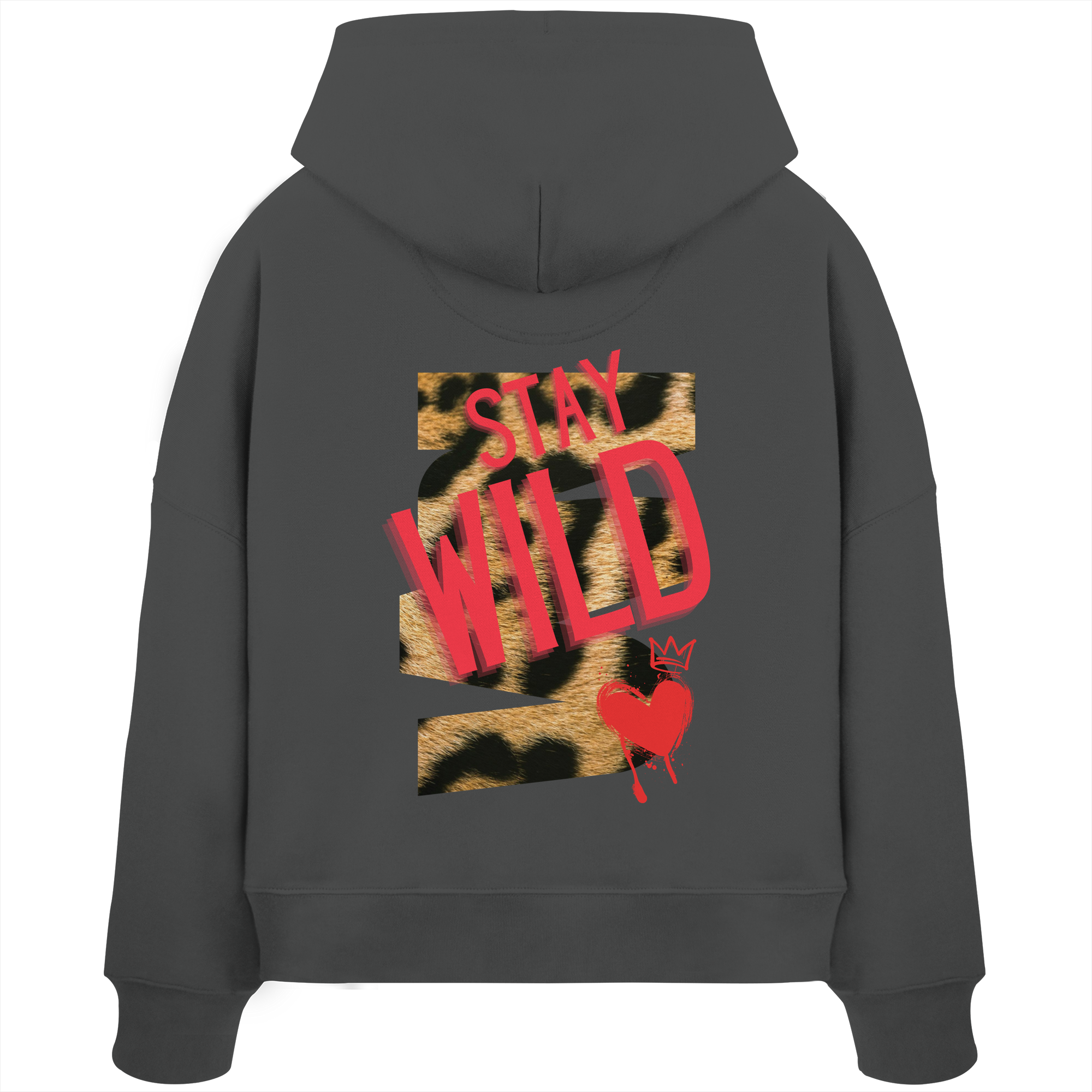 Stay Wild - Womens Organic Boxcut Hoodie