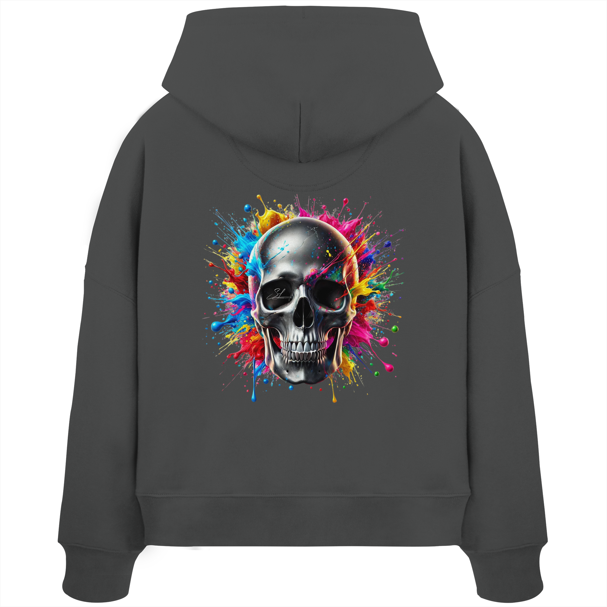 Explosion de vie - Sweat à capuche bio Boxcut pour femme