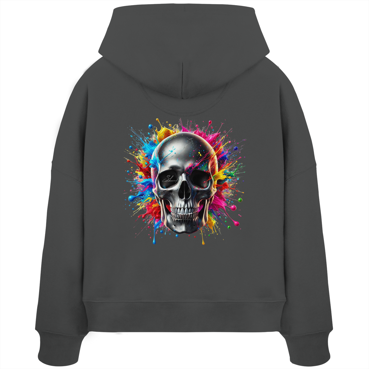 Explosion of Life - Womens Organic Boxcut Hoodie
