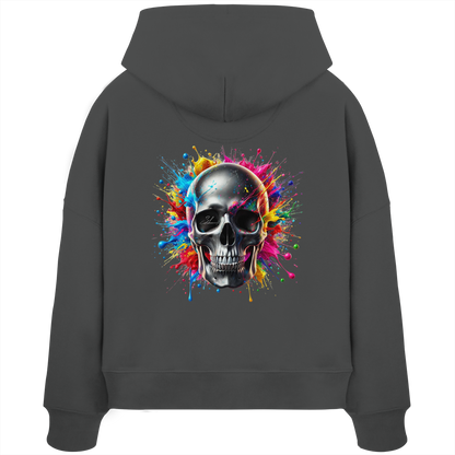 Explosion of Life - Womens Organic Boxcut Hoodie