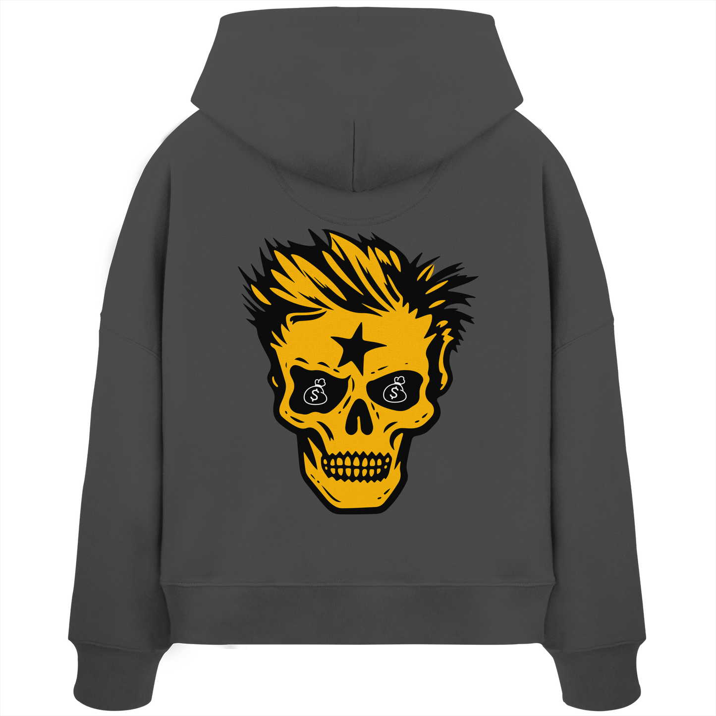 Golden Skull Dreams - Sweat à capuche bio Boxcut pour femme