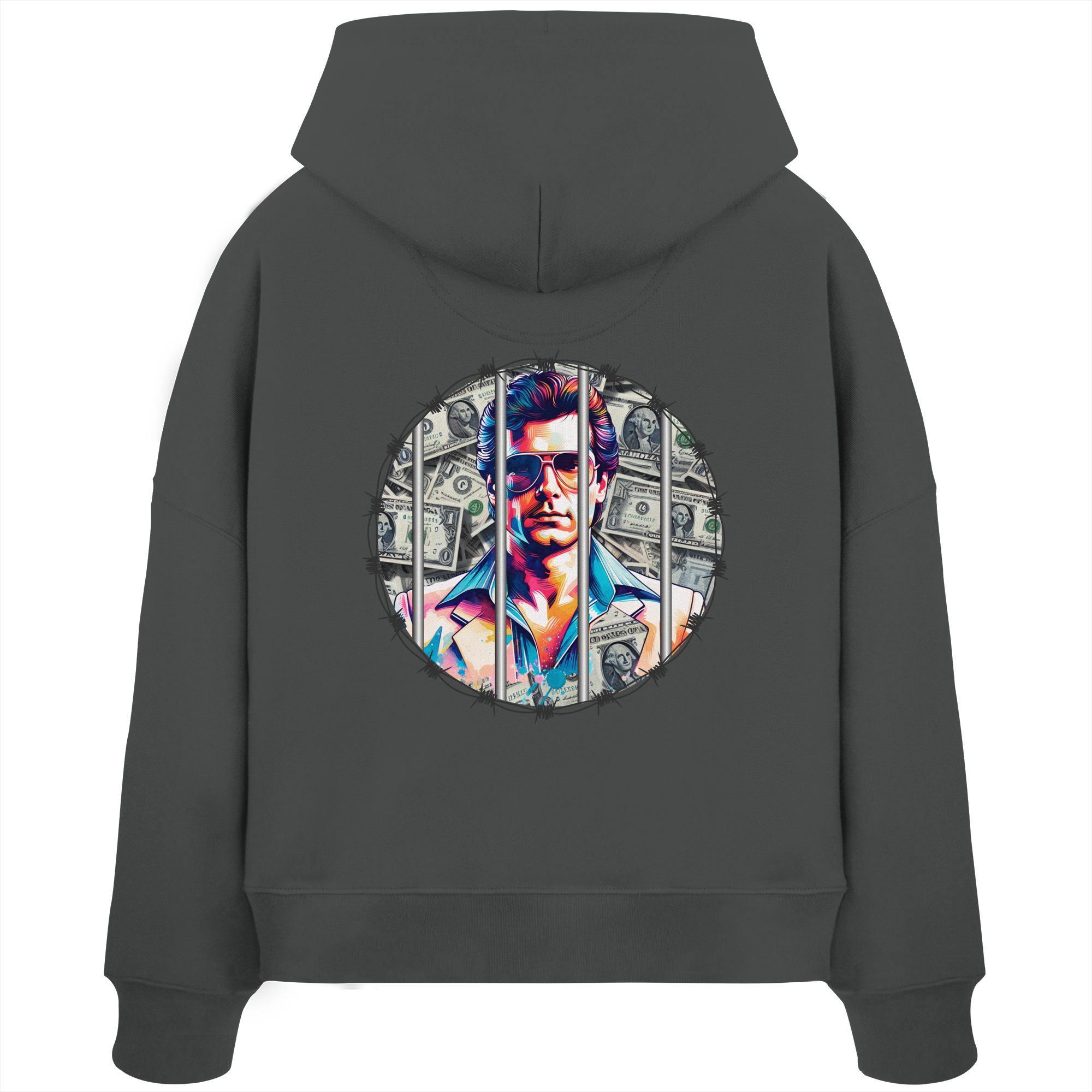 Money Maker - Womens Organic Boxcut Hoodie