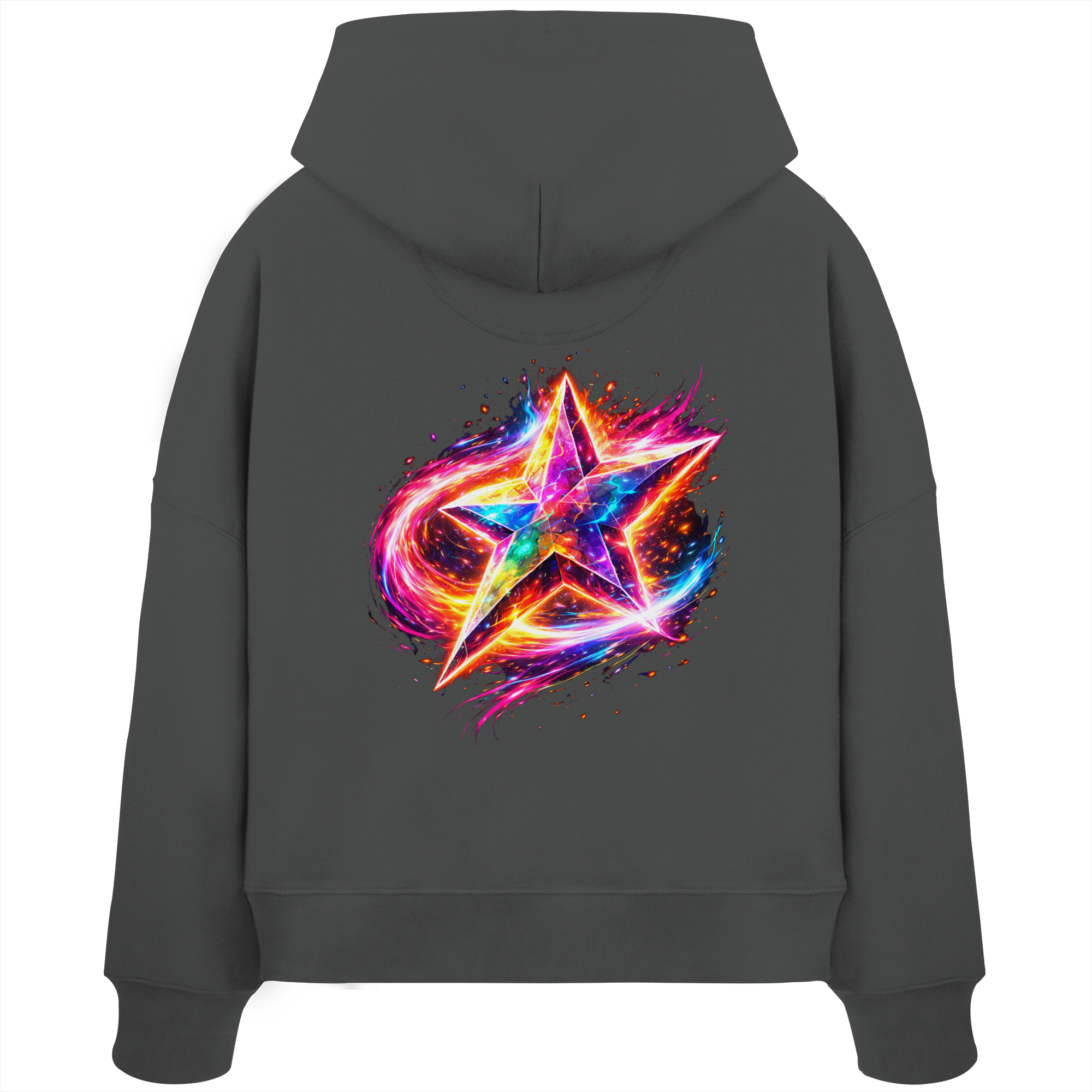 Inferno Star - Womens Organic Boxcut Hoodie