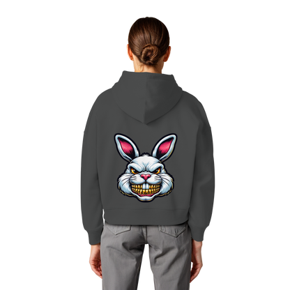 Tooth Bunny - Womens Organic Boxcut Hoodie