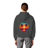 Tropical Sunset - Womens Organic Boxcut Hoodie