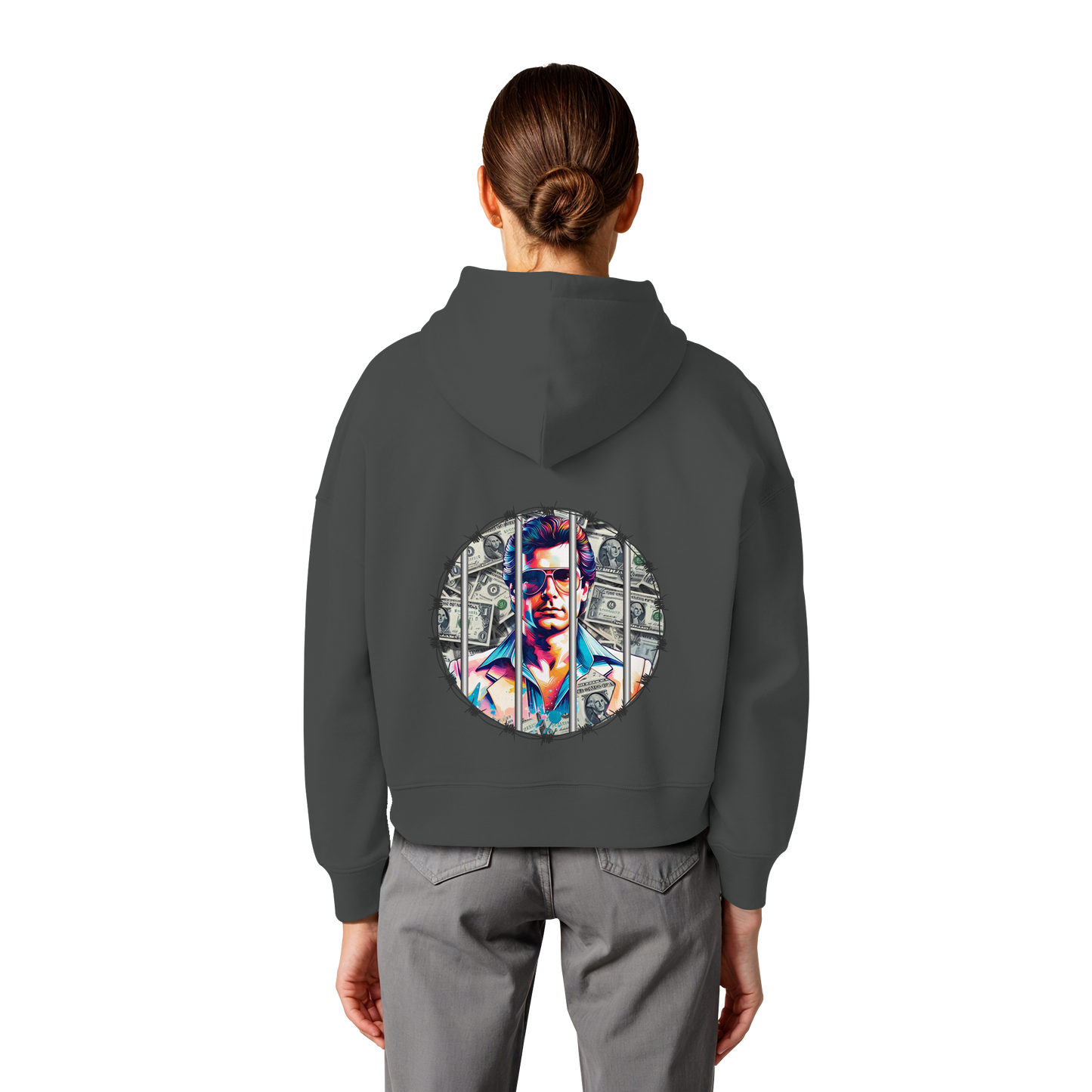 Money Maker - Womens Organic Boxcut Hoodie