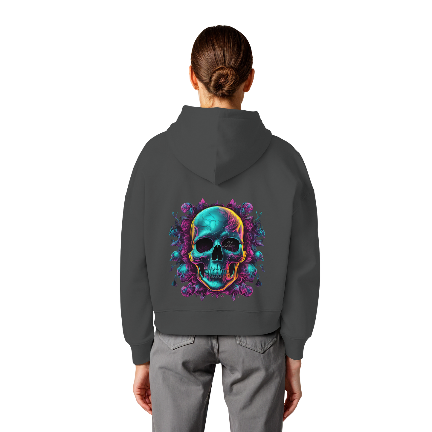 Galactic Skull - Organic Women Boxcut Hoodie