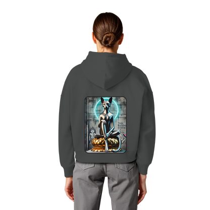 Mystic Cat - Womens Organic Boxcut Hoodie