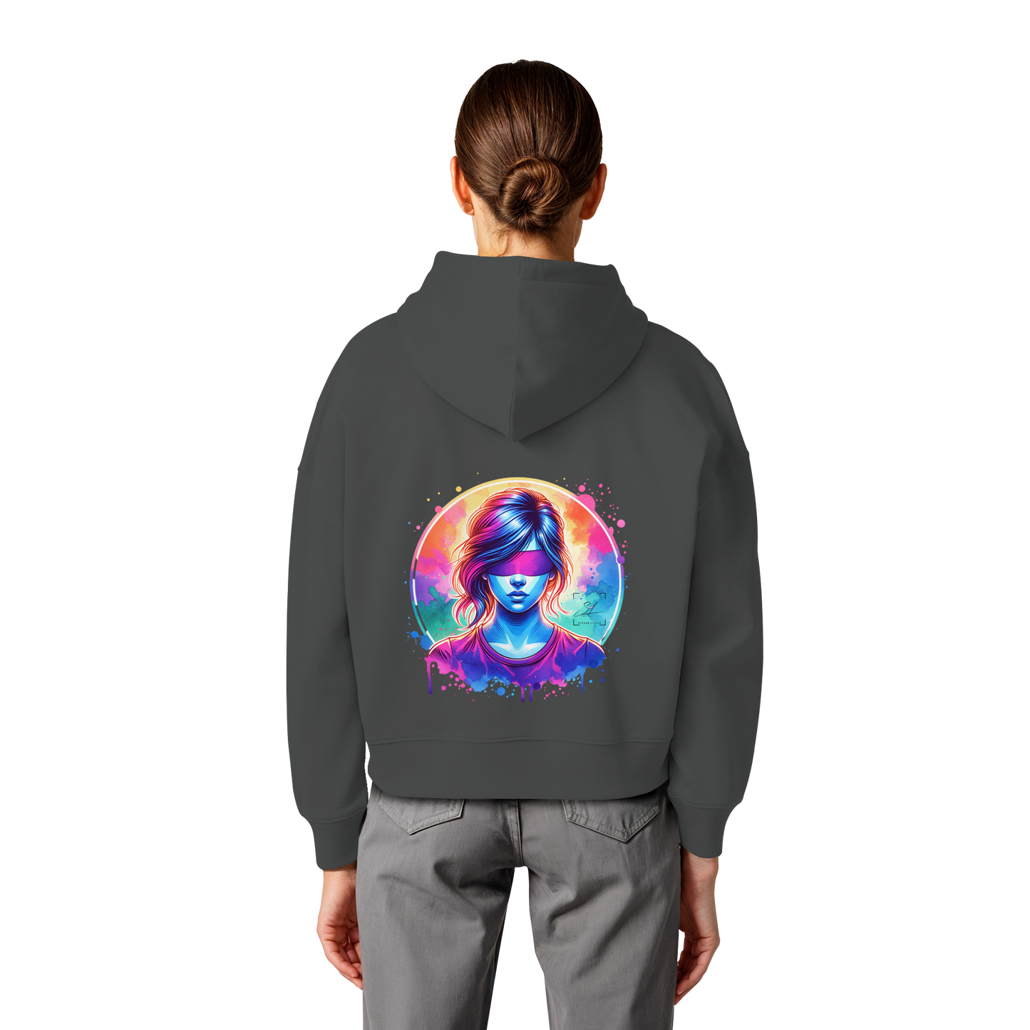 Mystic Vision - Womens Organic Boxcut Hoodie