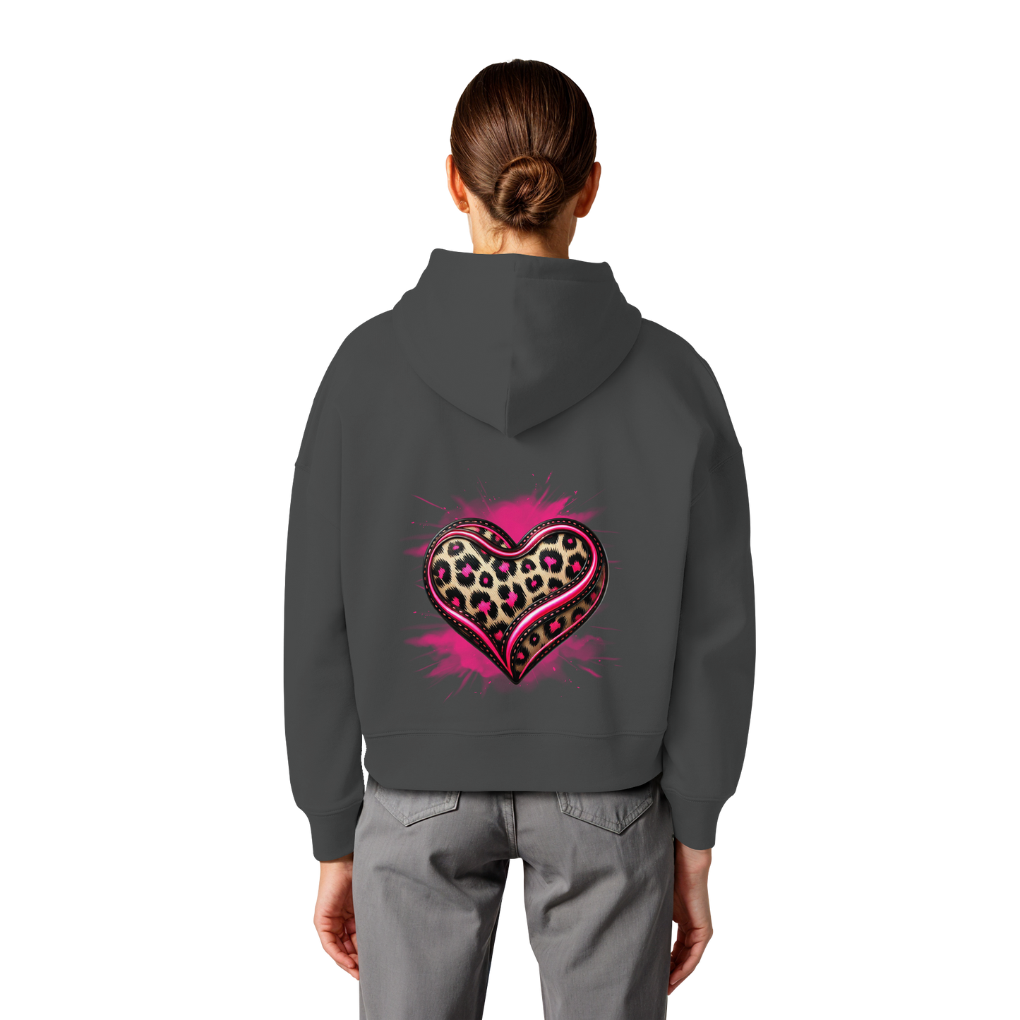 Wild Heart - Womens Organic Boxcut Hoodie
