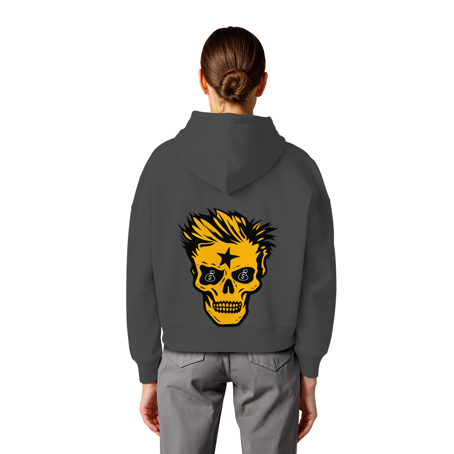 Golden Skull - Womens Organic Boxcut Hoodie