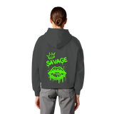 Kiss of Attitude - Womens Organic Boxcut Hoodie