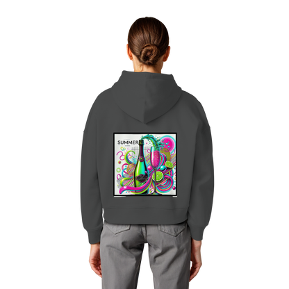 Neon Fresh - Womens Organic Boxcut Hoodie