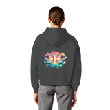 Tropical Sunset Glasses - Womens Organic Boxcut Hoodie
