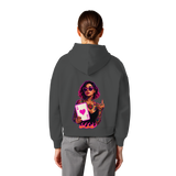 Queen of Hearts - Womens Organic Boxcut Hoodie