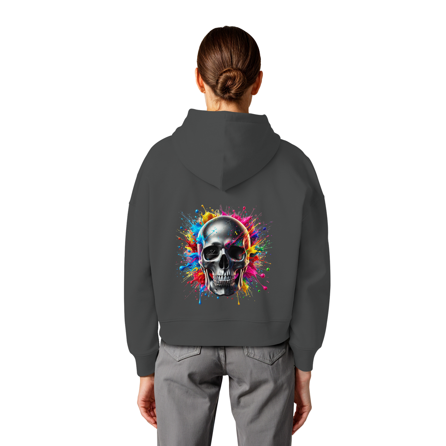 Explosion of Life - Womens Organic Boxcut Hoodie