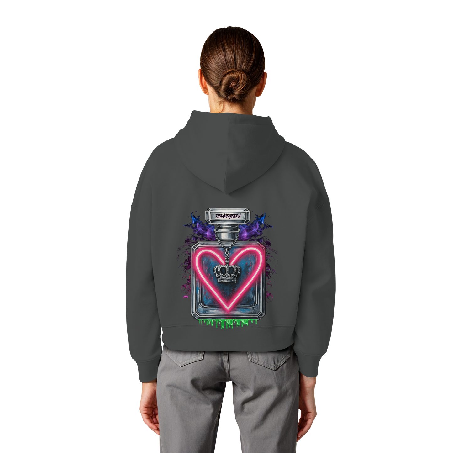 Temptation - Womens Organic Boxcut Hoodie