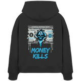 Money Kills - Sweat à capuche bio Boxcut pour femme