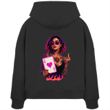 Queen of Hearts - Womens Organic Boxcut Hoodie