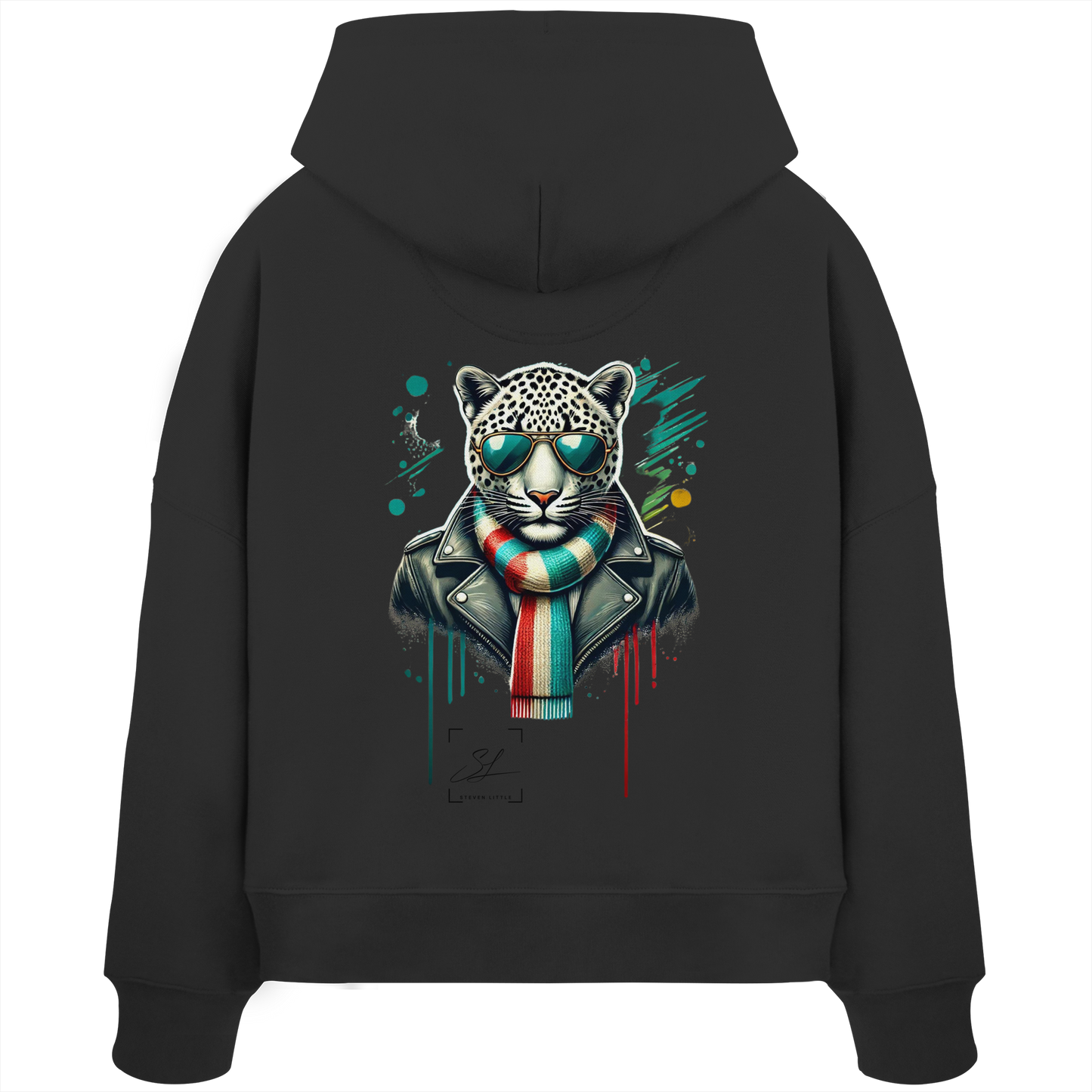 Urban Leopard - Womens Organic Boxcut Hoodie