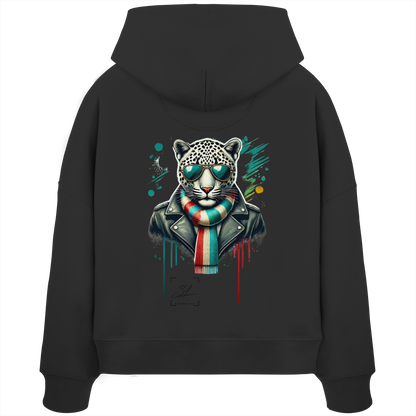 Urban Leopard - Womens Organic Boxcut Hoodie