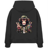 Jungle Ink Monkey - Womens Organic Boxcut Hoodie