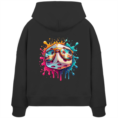 Sunset Vibes Dice - Womens Organic Boxcut Hoodie