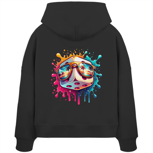 Sunset Vibes Dice - Womens Organic Boxcut Hoodie