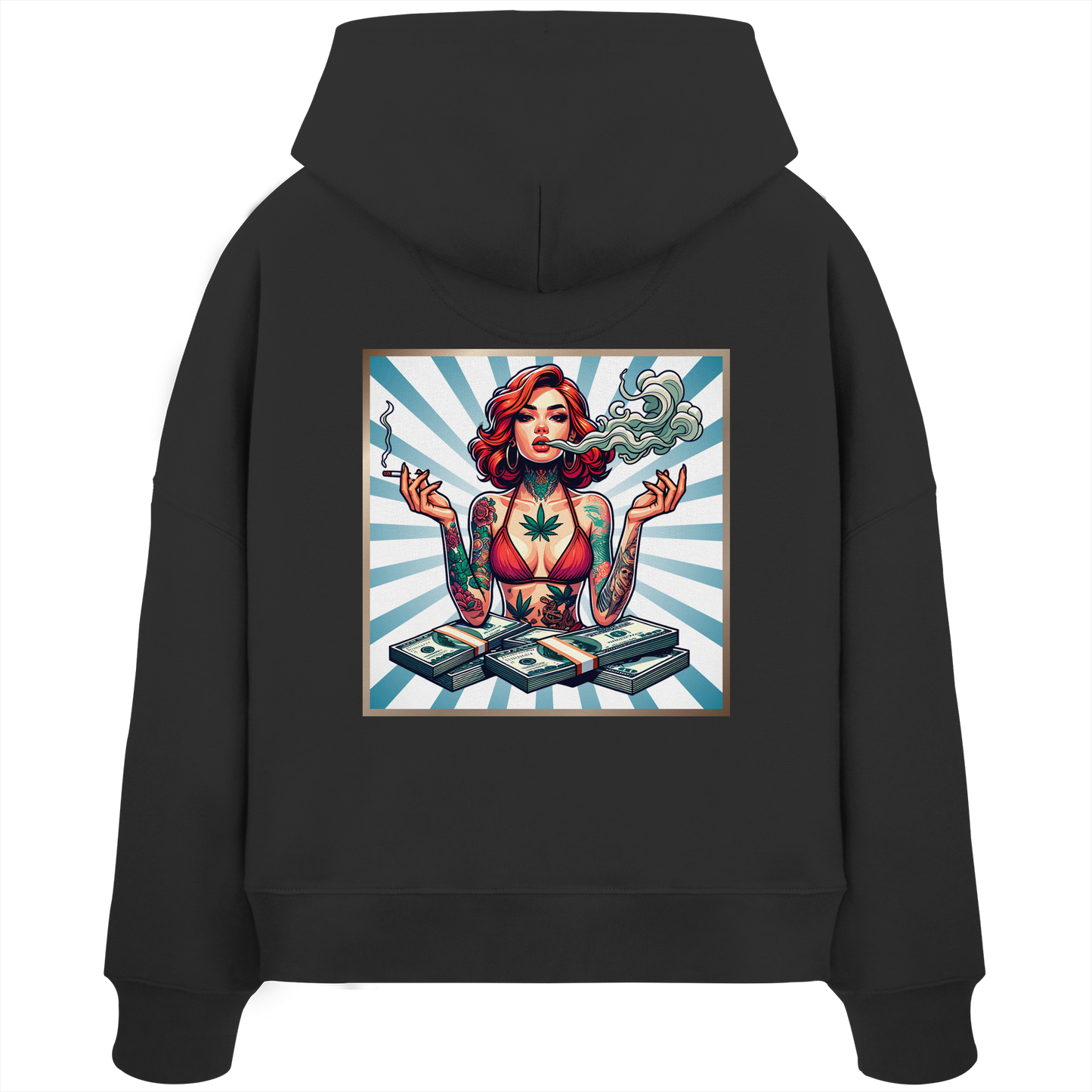 Rebel Rich - Womens Organic Boxcut Hoodie