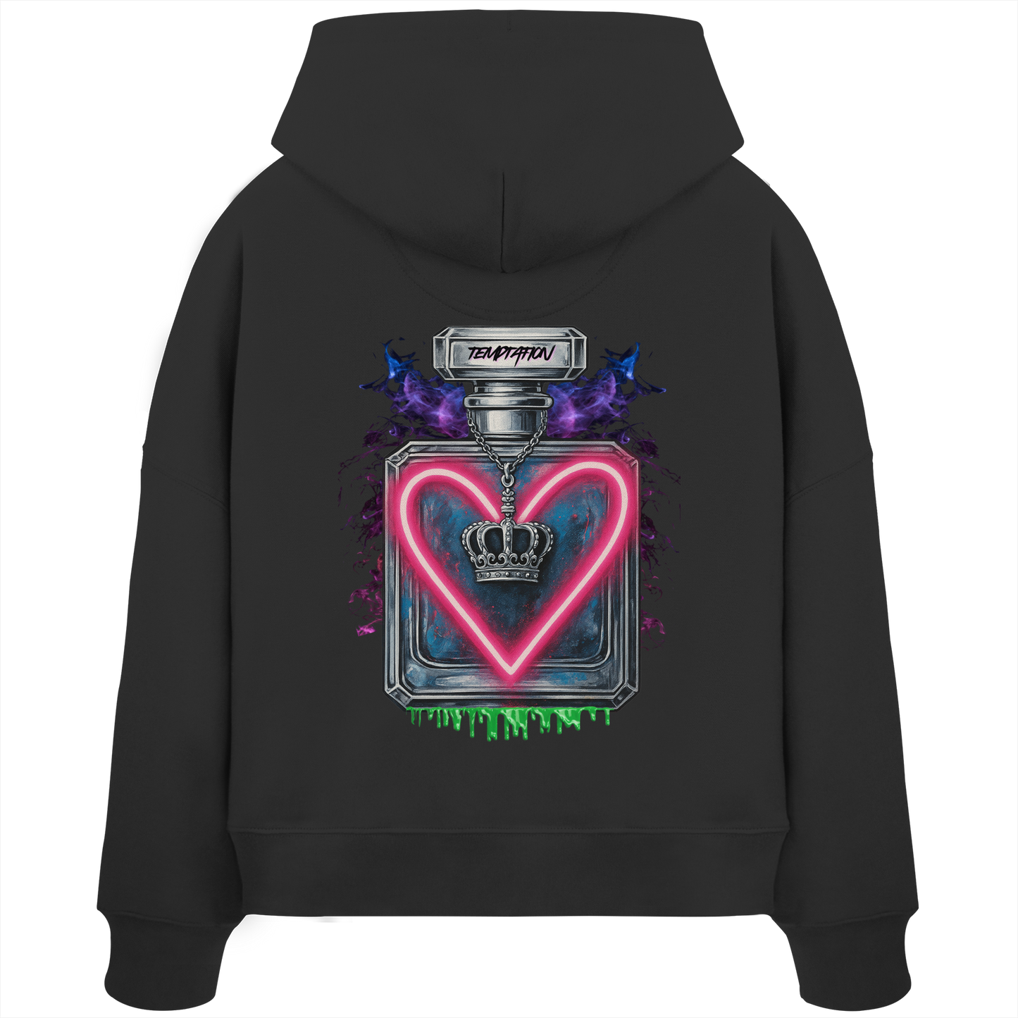 Temptation - Womens Organic Boxcut Hoodie