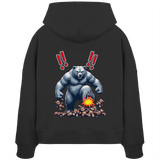 Teddy Terror - Womens Organic Boxcut Hoodie