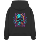Sweat à capuche bio pour femme Motif crâne galactique