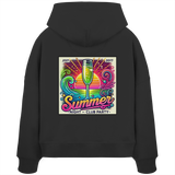 Summer Party Vibes - Womens Organic Boxcut Hoodie