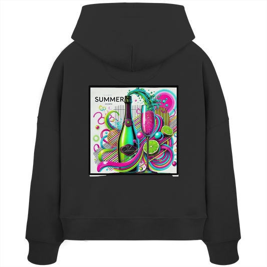 Neon Fresh - Womens Organic Boxcut Hoodie