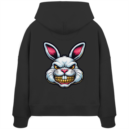 Tooth Bunny - Womens Organic Boxcut Hoodie