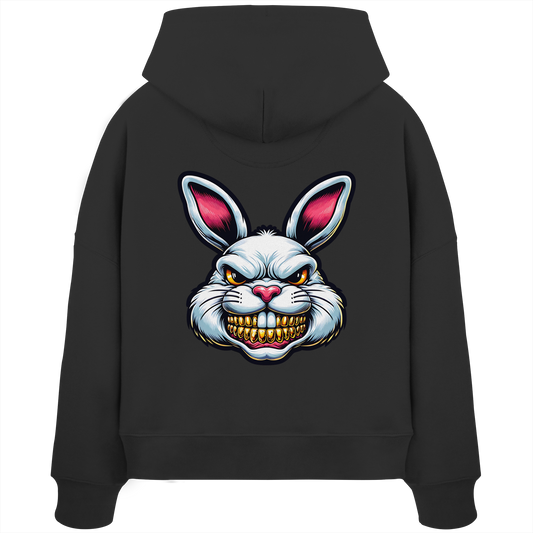 Tooth Bunny - Womens Organic Boxcut Hoodie